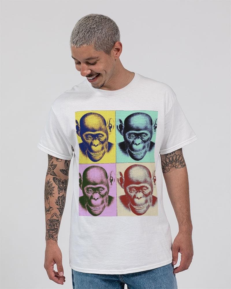 Men's Ultra T-Shirt- Pop Art Chimp by Edward Martin - Premium  from Elementologie - Just $24.95! Shop now at Elementologie