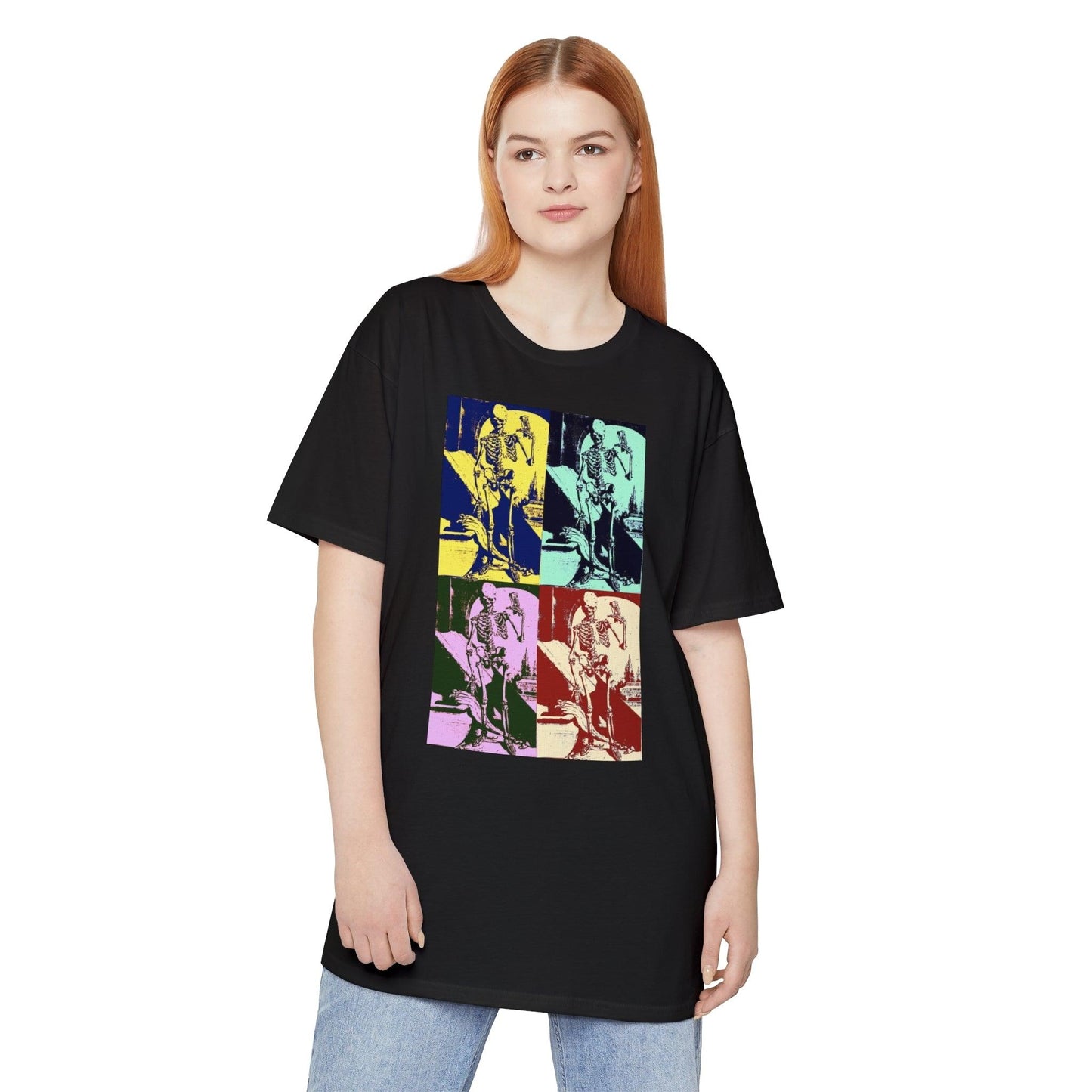 Unisex Long Body Urban Tee-Pop Art Skeletons - Premium  from Elementologie - Just $29.99! Shop now at Elementologie