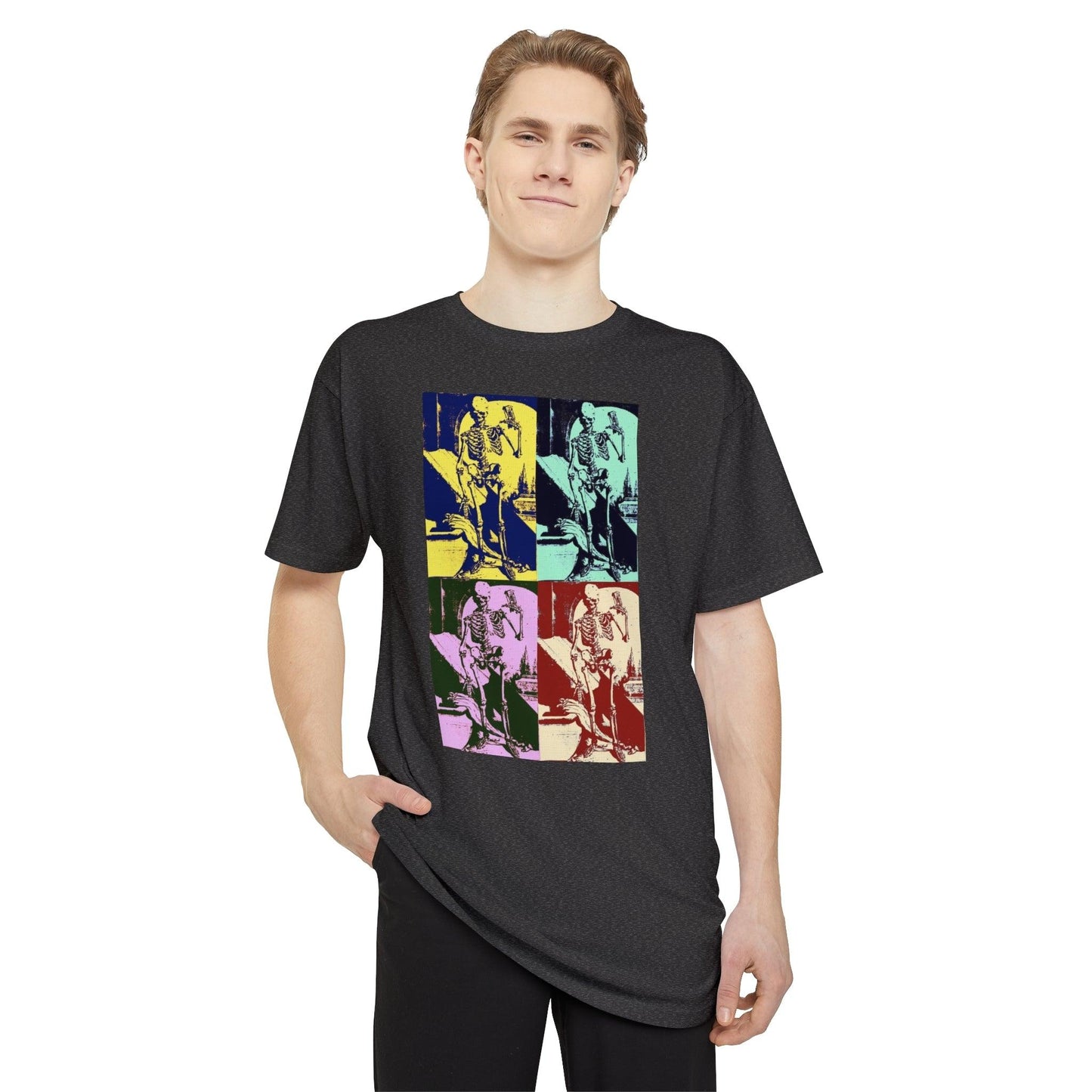 Unisex Long Body Urban Tee-Pop Art Skeletons - Premium  from Elementologie - Just $29.99! Shop now at Elementologie