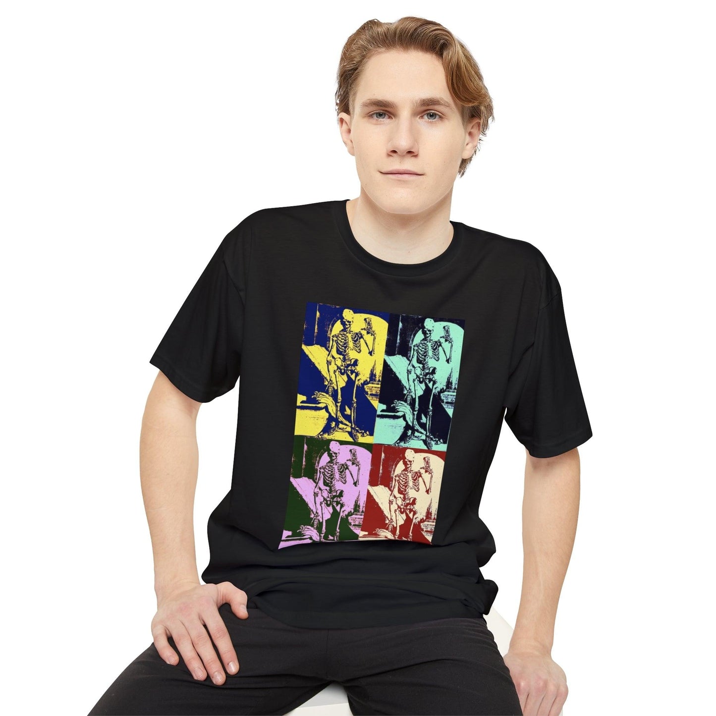 Unisex Long Body Urban Tee-Pop Art Skeletons - Premium  from Elementologie - Just $29.99! Shop now at Elementologie