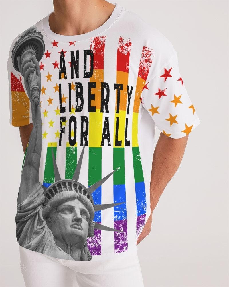 Men's Premium Heavyweight Tee-And Liberty For All - Elementologie