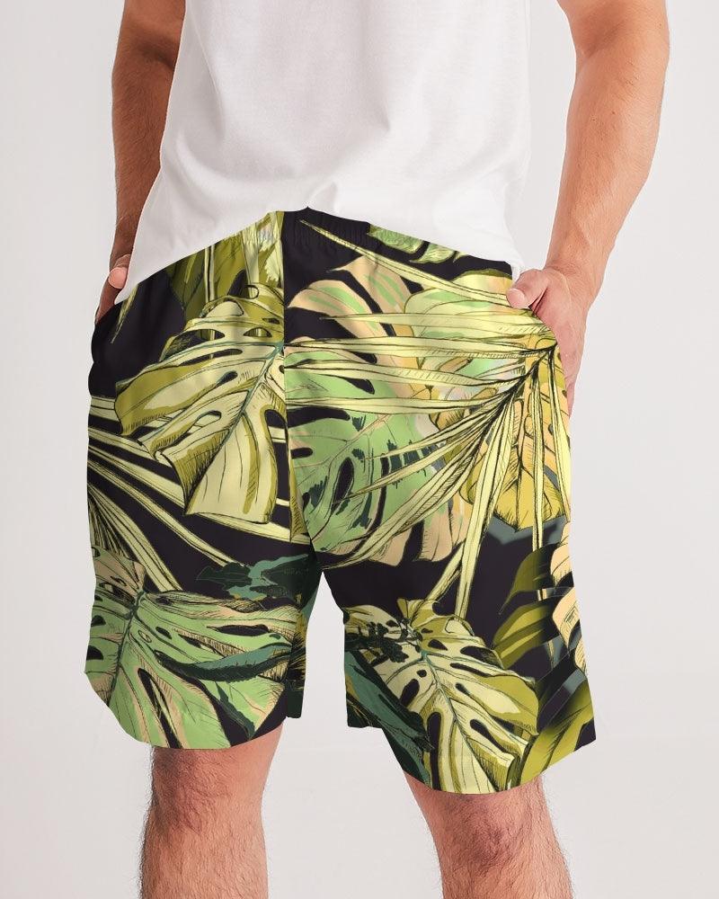 Men's Jogger Shorts-Jungle Monstera - Premium  from Elementologie - Just $38.99! Shop now at Elementologie