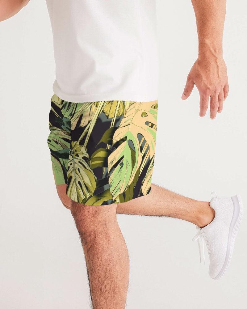 Men's Jogger Shorts-Jungle Monstera - Premium  from Elementologie - Just $38.99! Shop now at Elementologie