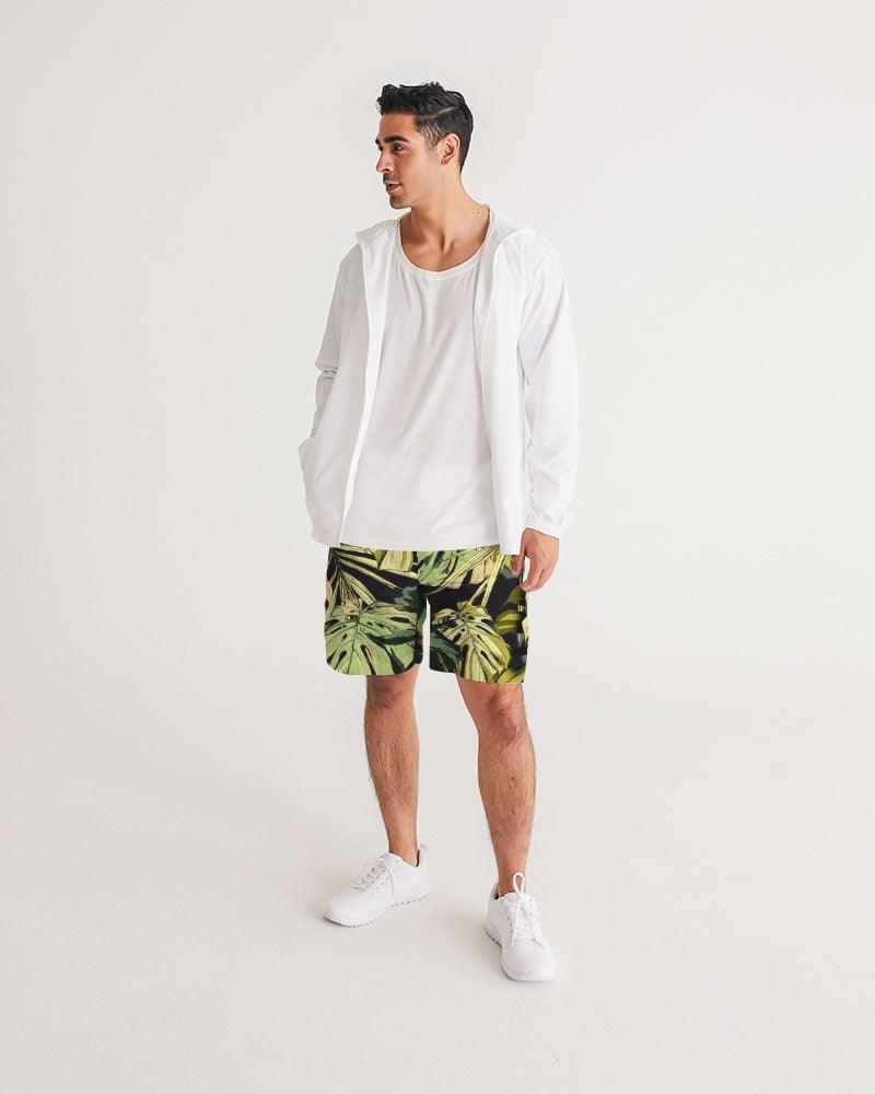 Men's Jogger Shorts-Jungle Monstera - Premium  from Elementologie - Just $38.99! Shop now at Elementologie