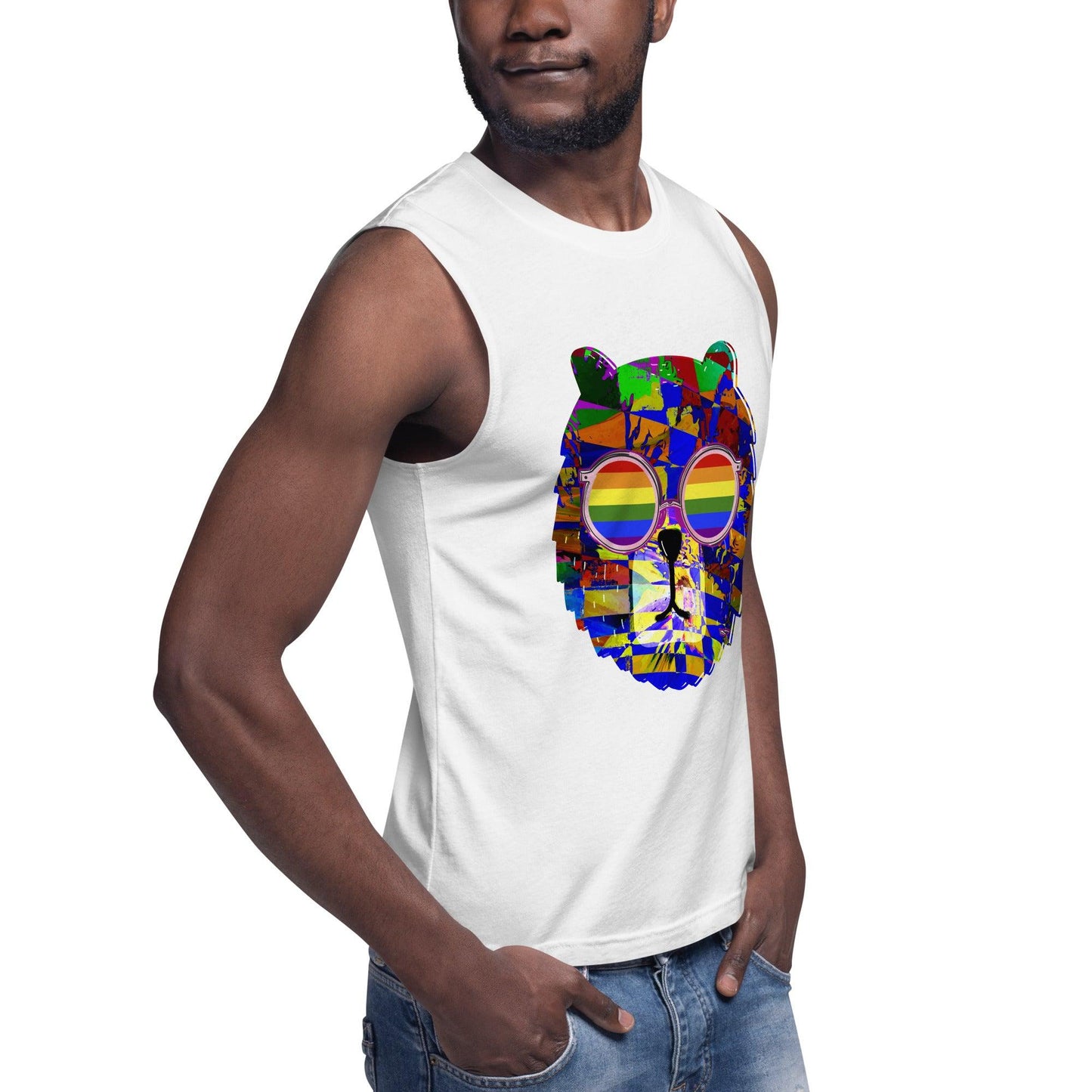 Muscle Shirt-LGBTQ+ Bear - Premium  from Elementologie - Just $24.75! Shop now at Elementologie