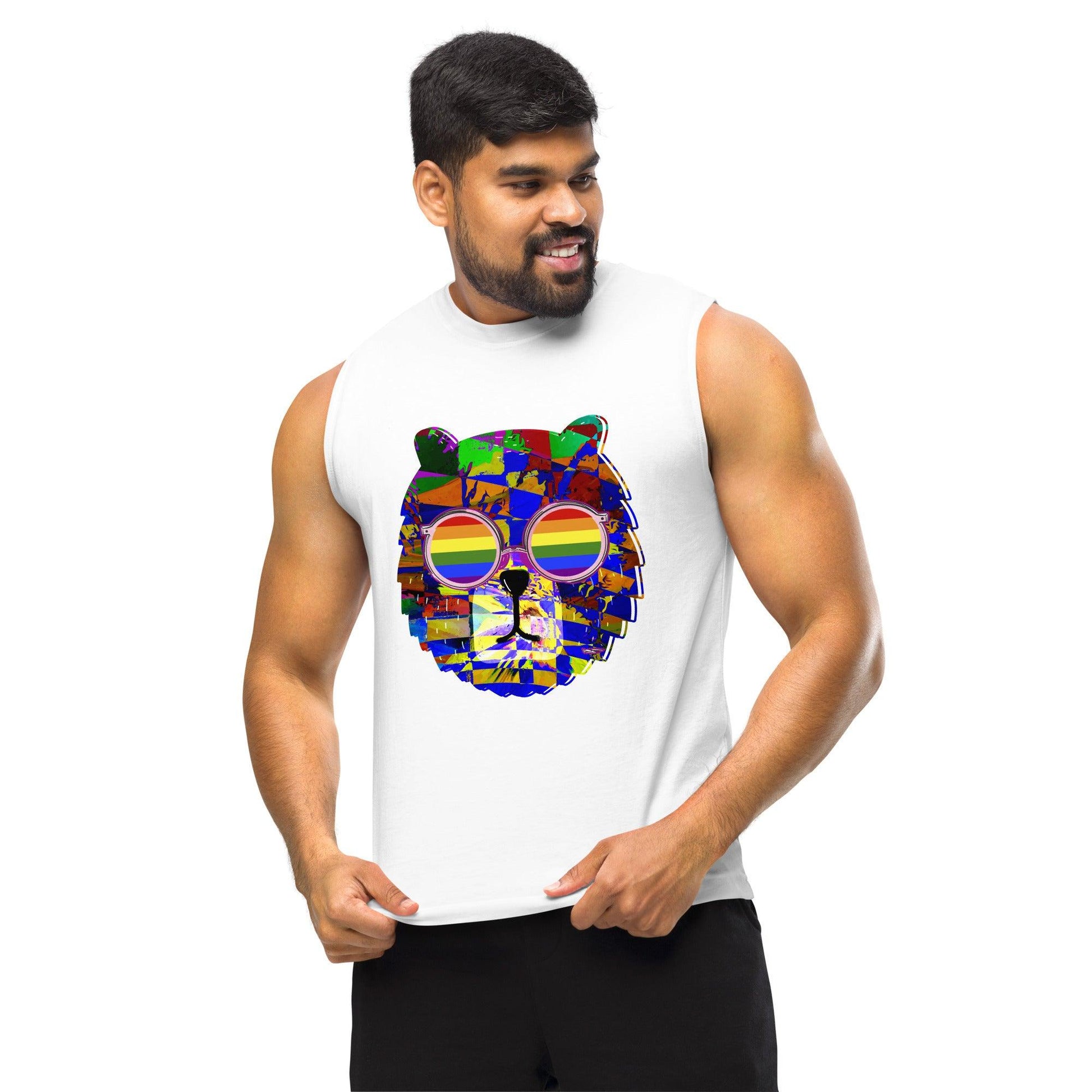 Muscle Shirt-LGBTQ+ Bear - Premium  from Elementologie - Just $24.75! Shop now at Elementologie