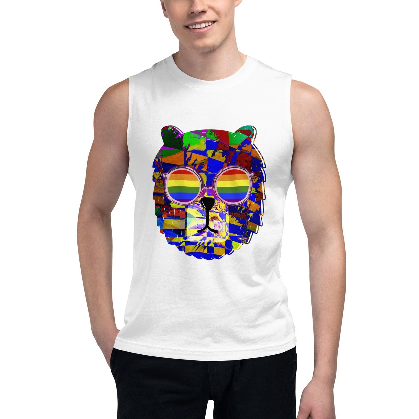 Muscle Shirt-LGBTQ+ Bear - Premium  from Elementologie - Just $24.75! Shop now at Elementologie