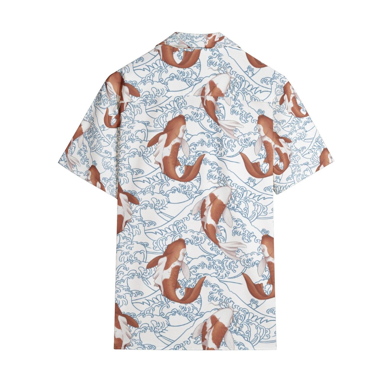 Men's Short Sleeve Shirt-Koi - Premium  from Elementologie - Just $49! Shop now at Elementologie