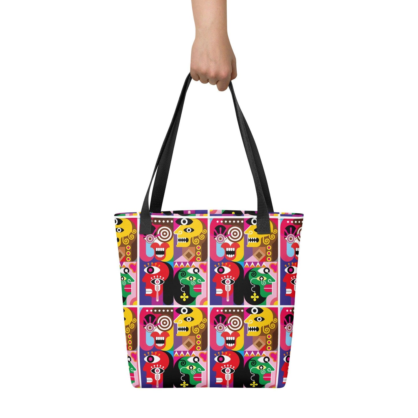 Tote Bag-Faces - Premium  from Elementologie - Just $27.95! Shop now at Elementologie