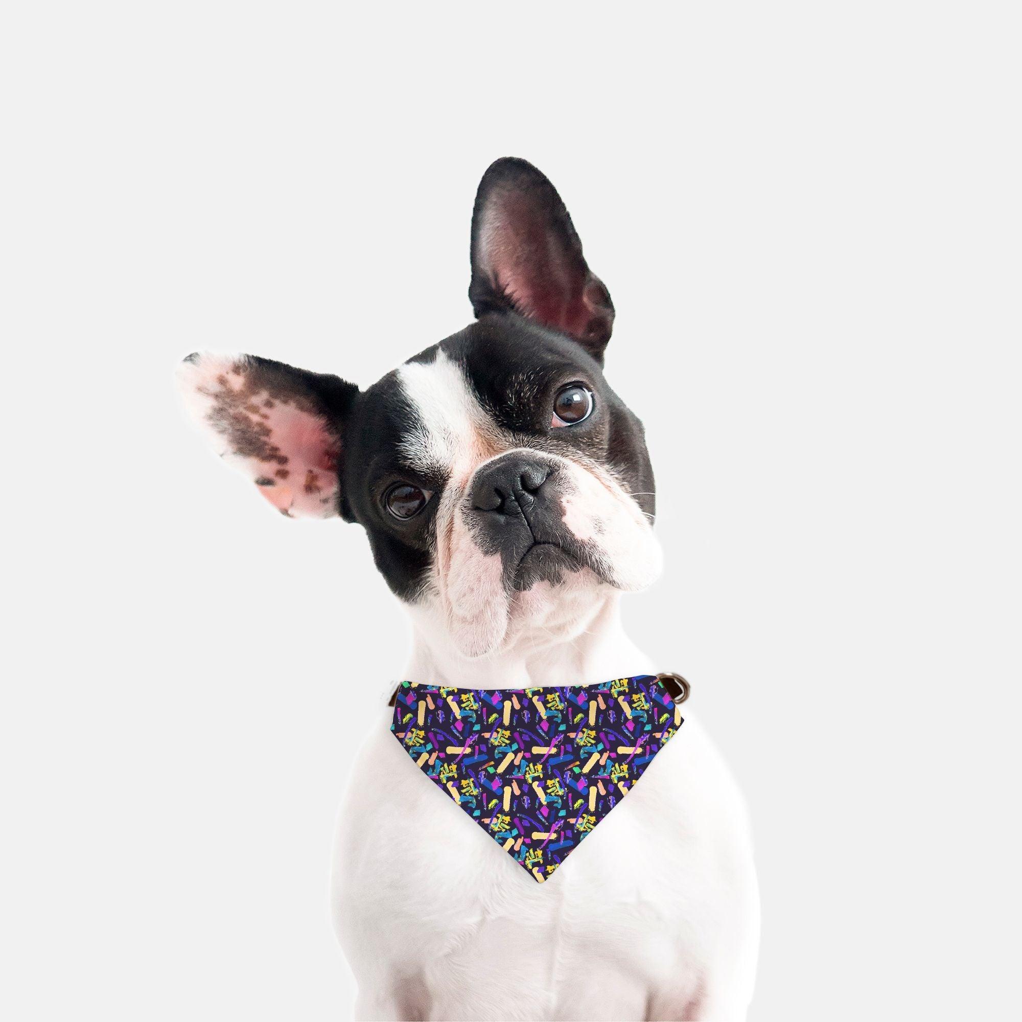 Pet Collar Bandana-Small and Medium Dogs-Abstract - Elementologie