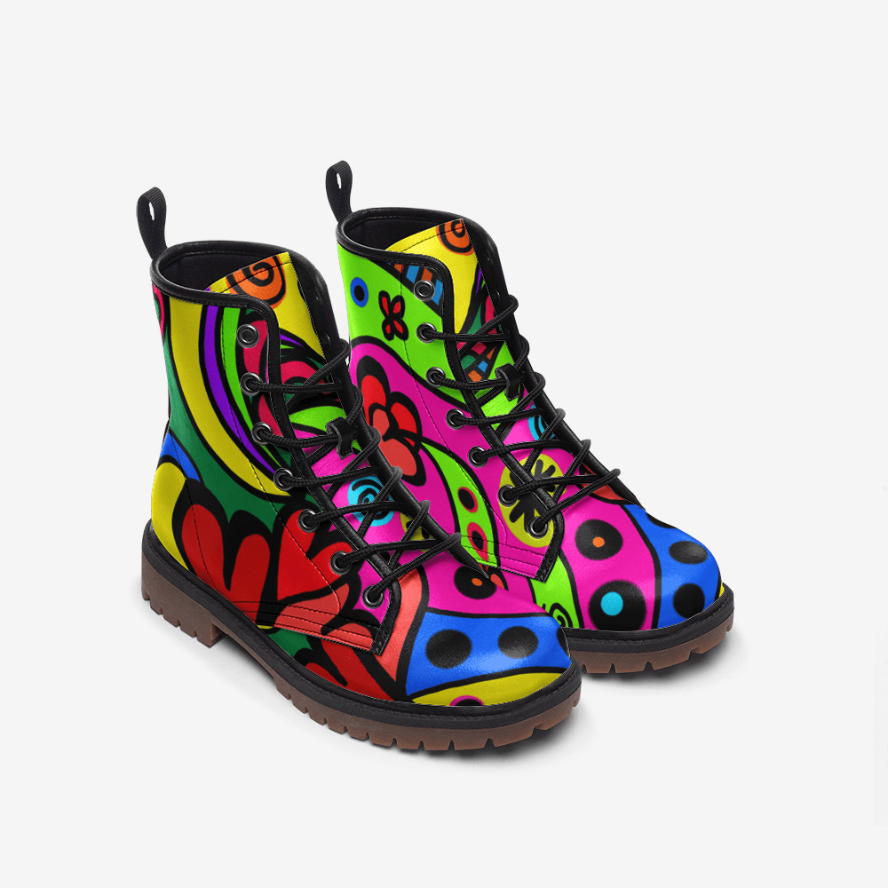 Unisex Boots-Doodle No.01 - Premium  from Elementologie - Just $78.89! Shop now at Elementologie