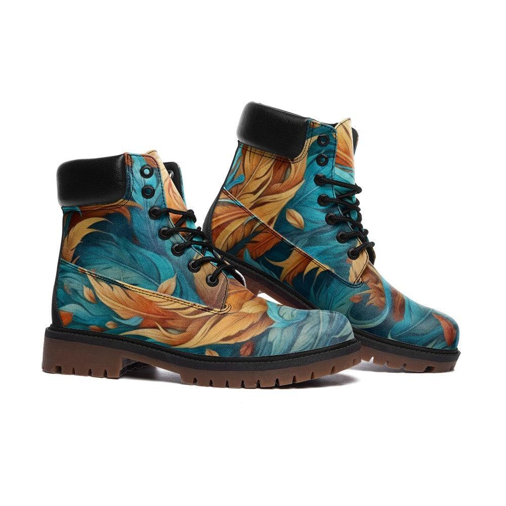 Unisex Boots-Fantastical Feathers No. 34 - Premium  from Elementologie - Just $78.89! Shop now at Elementologie