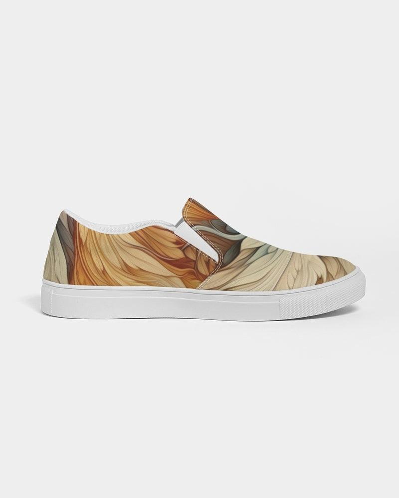 Women's Slip-On Canvas Shoe-Fantastical Feathers No.02 - Premium  from Elementologie - Just $56.99! Shop now at Elementologie