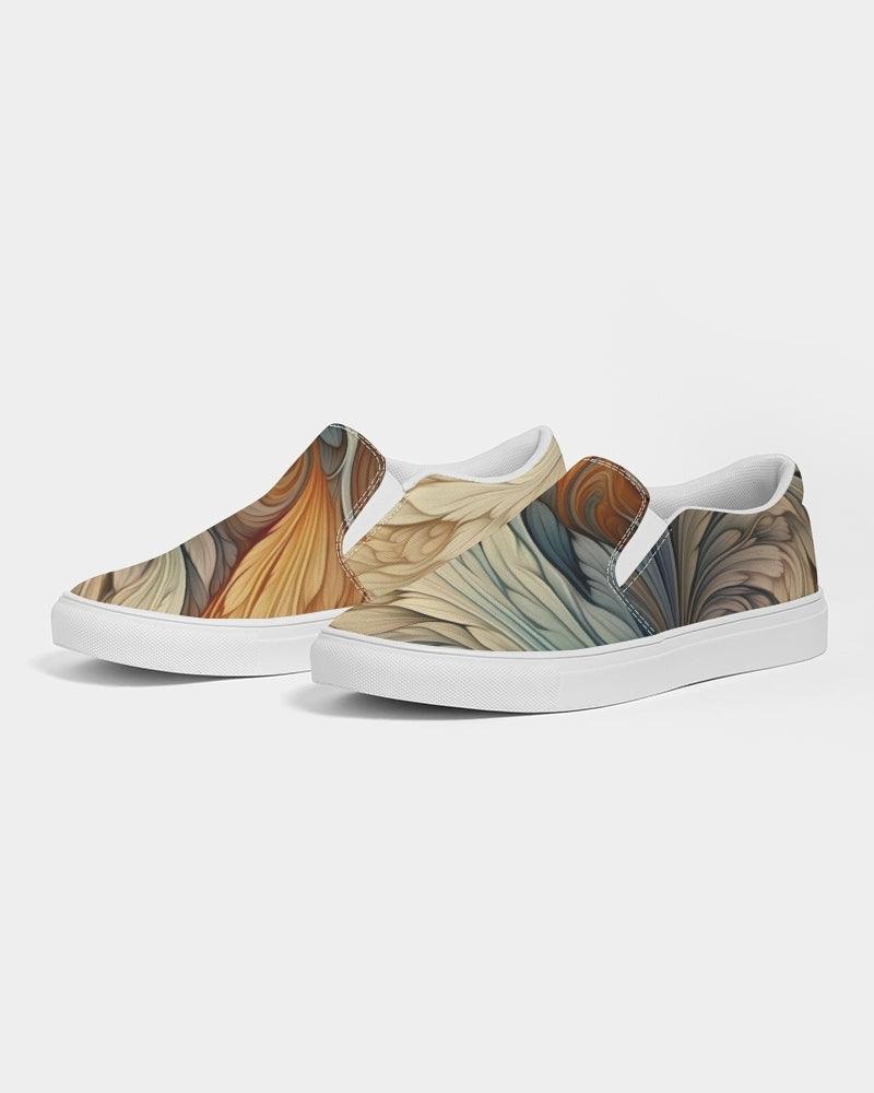 Women's Slip-On Canvas Shoe-Fantastical Feathers No.02 - Premium  from Elementologie - Just $56.99! Shop now at Elementologie