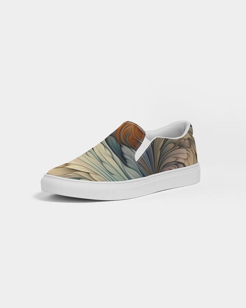 Women's Slip-On Canvas Shoe-Fantastical Feathers No.02 - Premium  from Elementologie - Just $56.99! Shop now at Elementologie