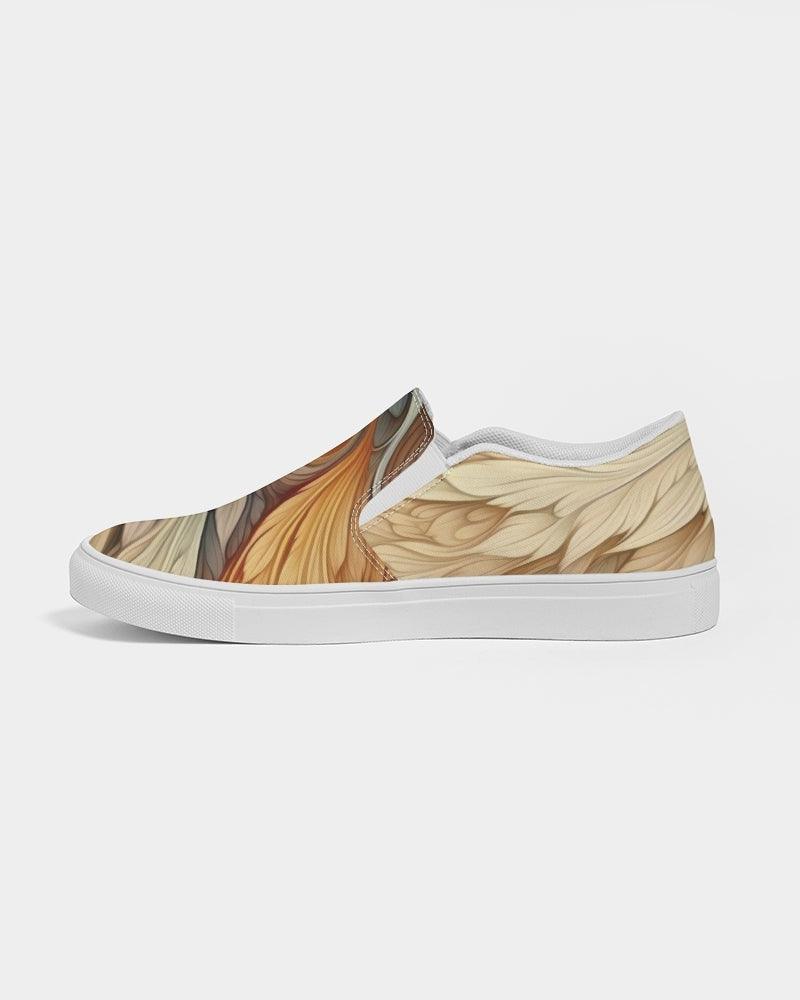 Women's Slip-On Canvas Shoe-Fantastical Feathers No.02 - Premium  from Elementologie - Just $56.99! Shop now at Elementologie