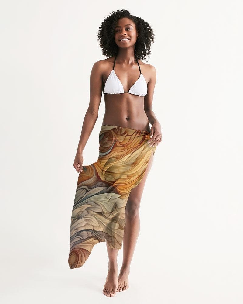 Swim Cover Up-Fantastical Feathers No.02 - Premium  from Elementologie - Just $29! Shop now at Elementologie