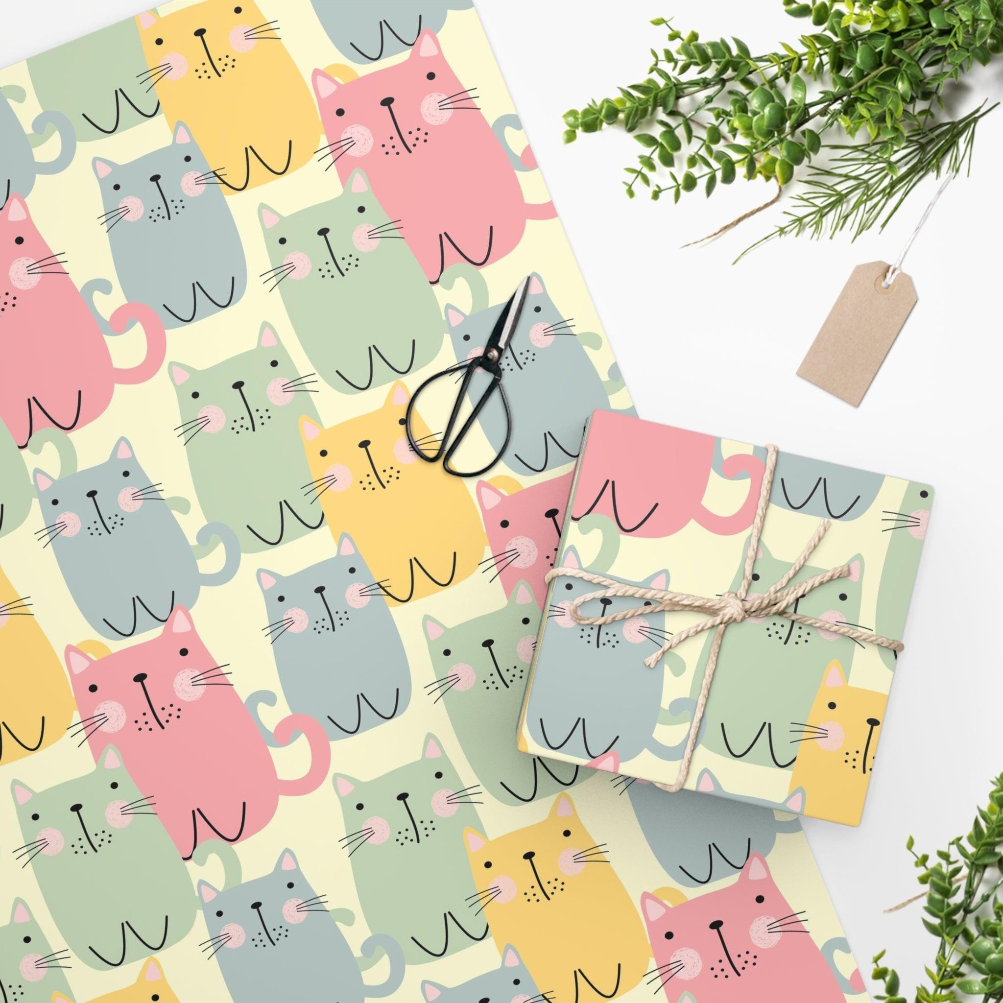 Wrapping Paper -Pastel Cats - Elementologie