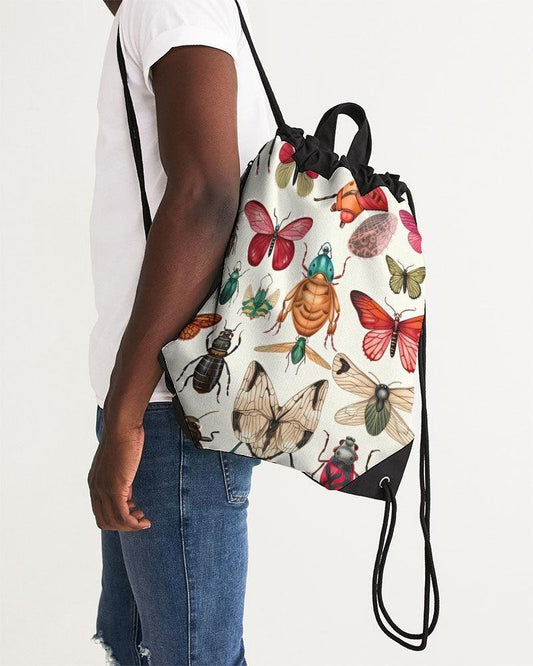 Canvas Drawstring Bag- On Wings - Premium  from Elementologie - Just $39! Shop now at Elementologie