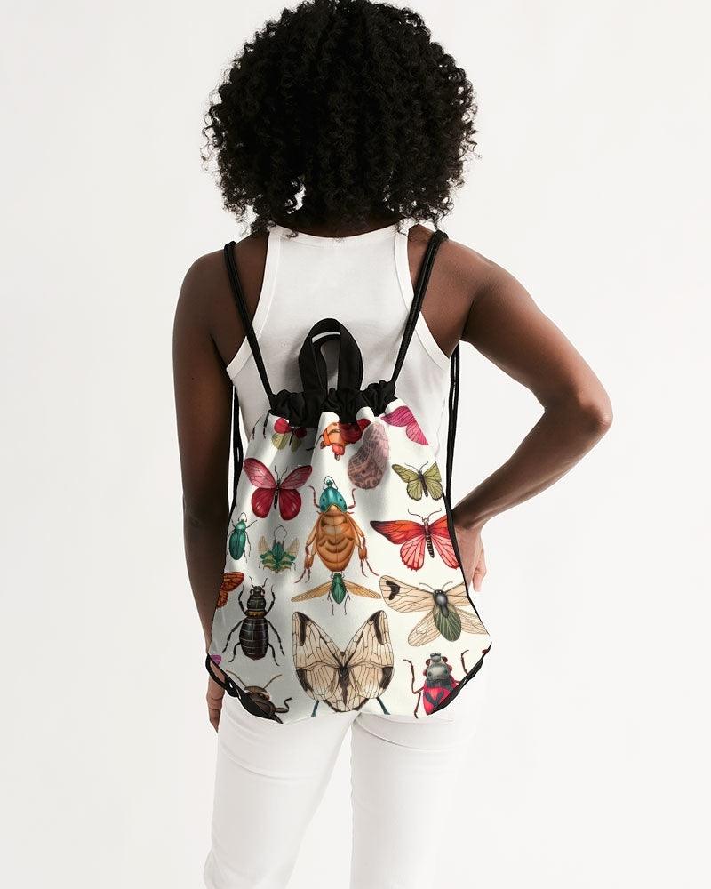 Canvas Drawstring Bag- On Wings - Premium  from Elementologie - Just $39! Shop now at Elementologie