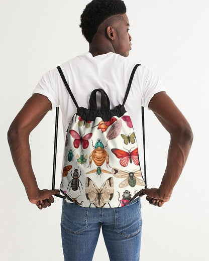 Canvas Drawstring Bag- On Wings - Premium  from Elementologie - Just $39! Shop now at Elementologie