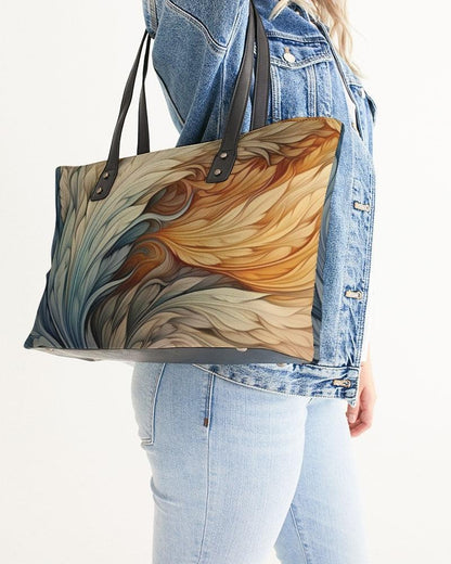 Stylish Tote-Fantastical Feathers No. 02 - Premium  from Elementologie - Just $78.99! Shop now at Elementologie