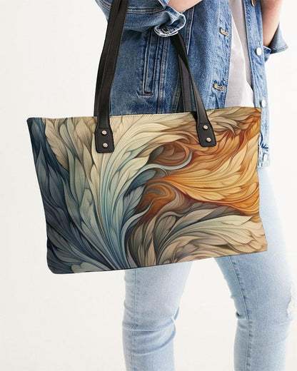 Stylish Tote-Fantastical Feathers No. 02 - Premium  from Elementologie - Just $78.99! Shop now at Elementologie