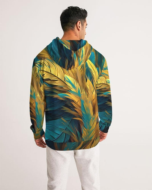 Men's Hoodie-Fantastical Feathers No.35 - Premium  from Elementologie - Just $48.99! Shop now at Elementologie