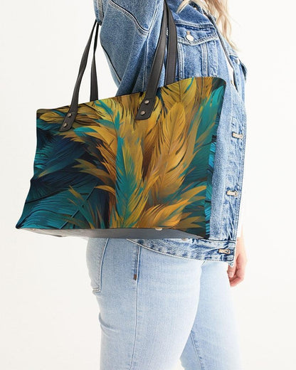 Stylish Tote-Fantastical Feathers No. 35 - Premium  from Elementologie - Just $78.99! Shop now at Elementologie
