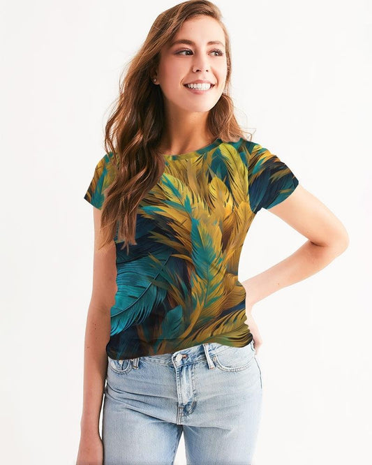 Women's Tee-Fantastical Feathers N0.35 - Premium  from Elementologie - Just $34.99! Shop now at Elementologie