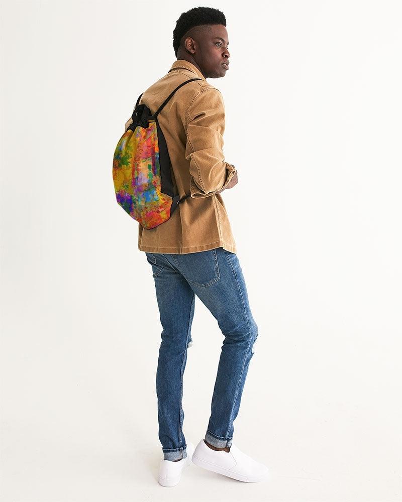 Canvas Drawstring Bag- City Colors - Premium  from Elementologie - Just $39! Shop now at Elementologie