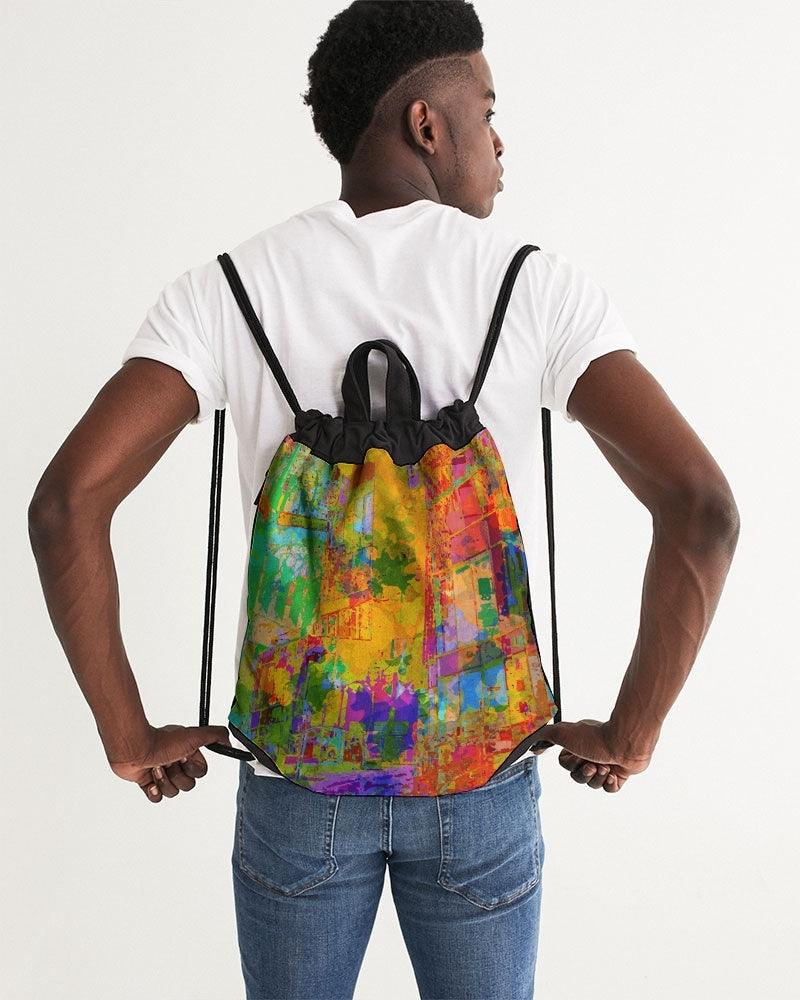 Canvas Drawstring Bag- City Colors - Premium  from Elementologie - Just $39! Shop now at Elementologie