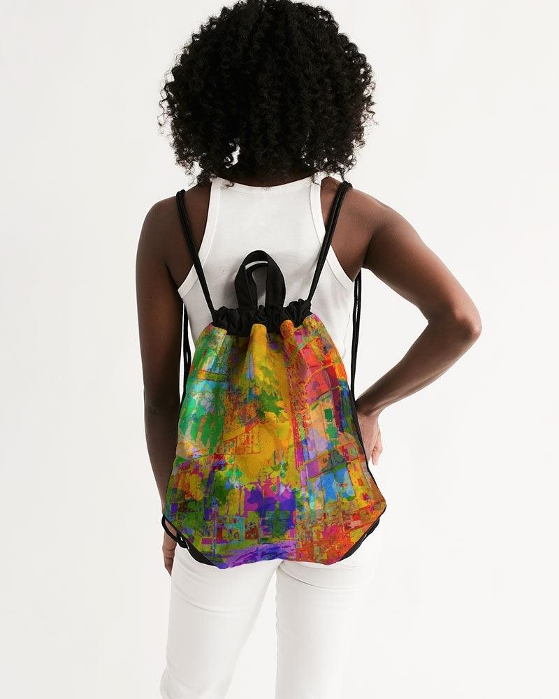 Canvas Drawstring Bag- City Colors - Premium  from Elementologie - Just $39! Shop now at Elementologie