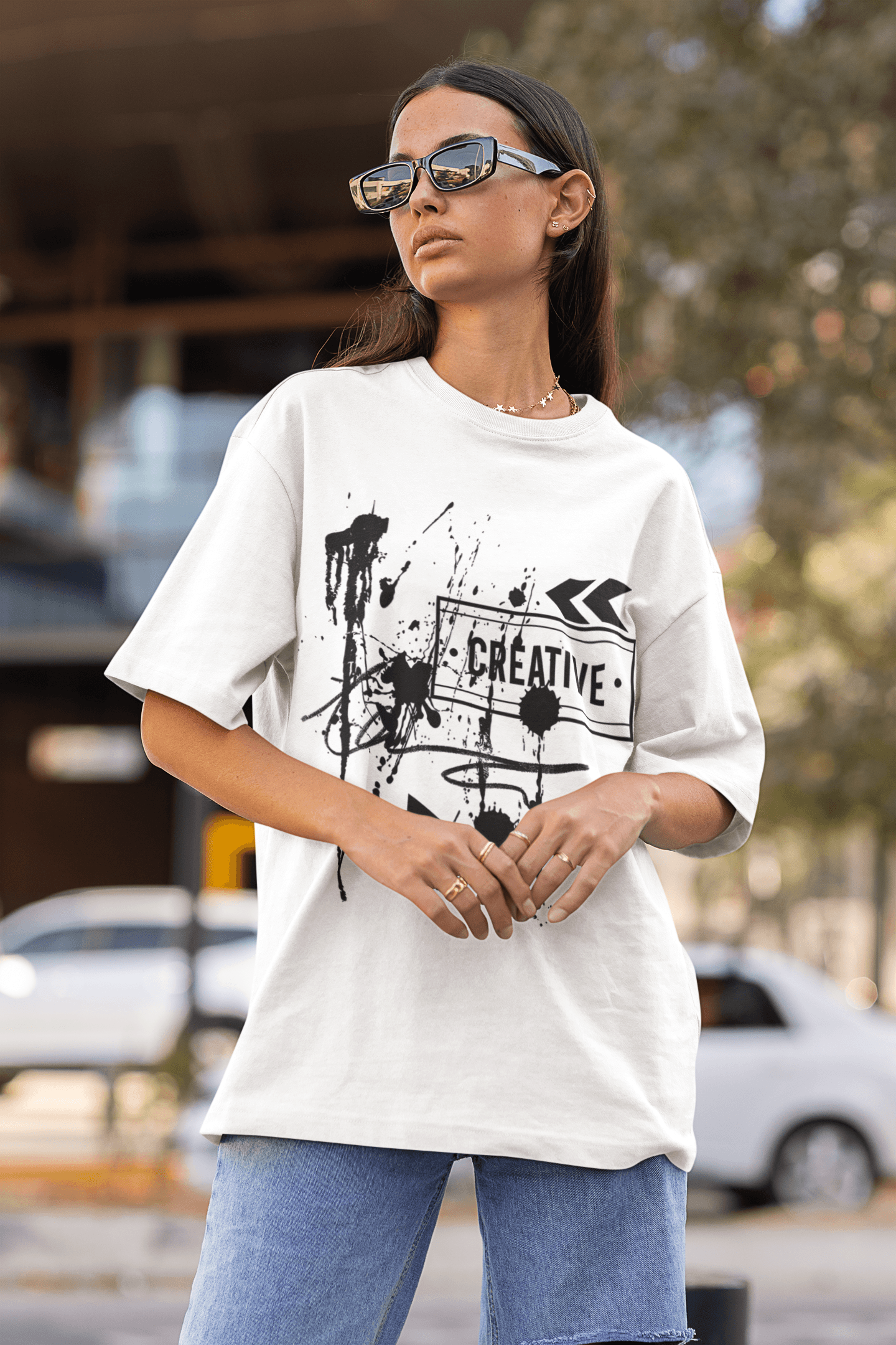 Streetwear Unisex 100% Cotton Loose Basic Tee-Creative - Premium  from Elementologie - Just $32.99! Shop now at Elementologie