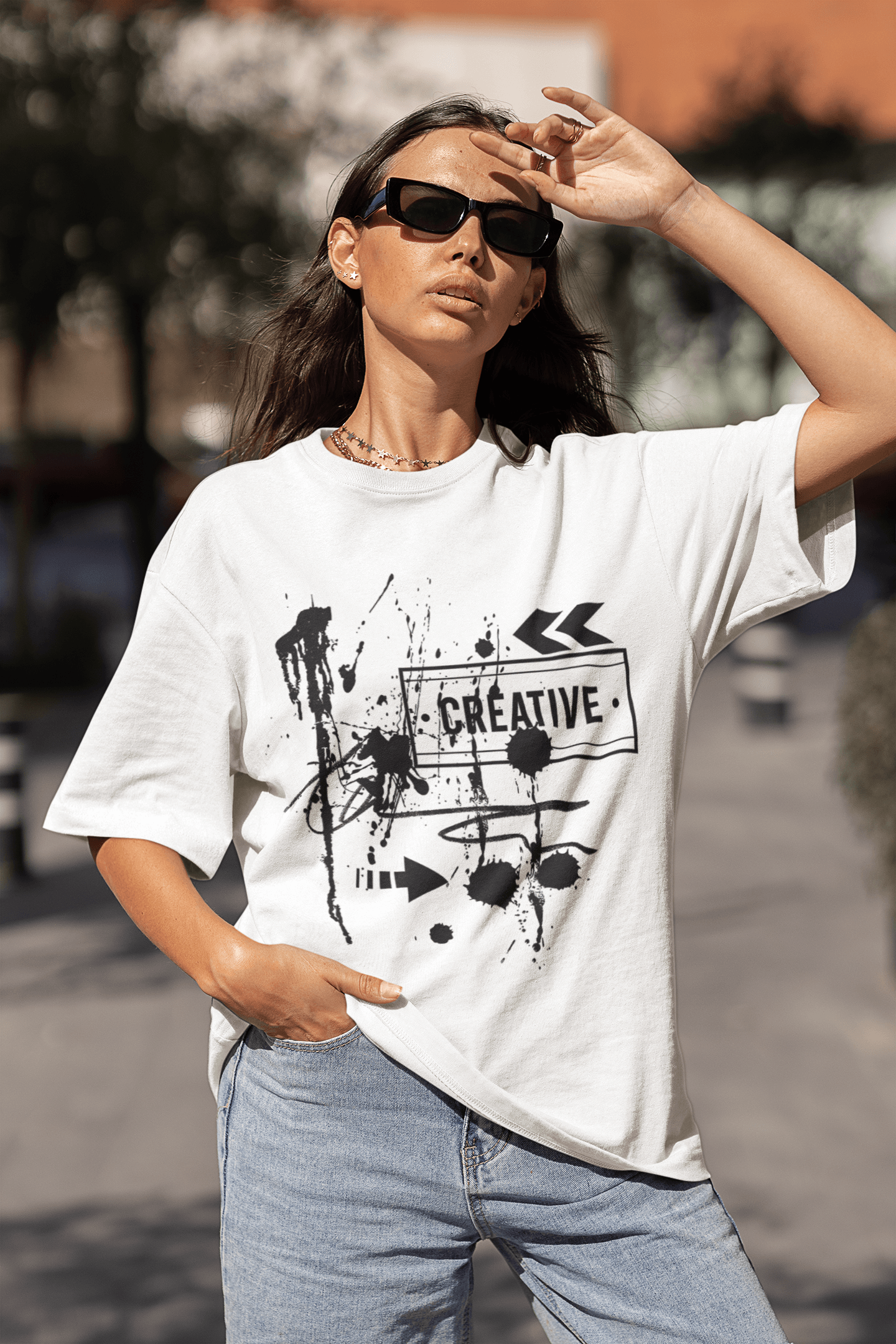 Streetwear Unisex 100% Cotton Loose Basic Tee-Creative - Premium  from Elementologie - Just $32.99! Shop now at Elementologie