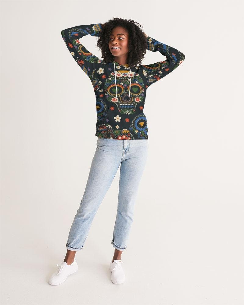 Women's Hoodie-Sugar Skulls - Premium  from Elementologie - Just $48.99! Shop now at Elementologie