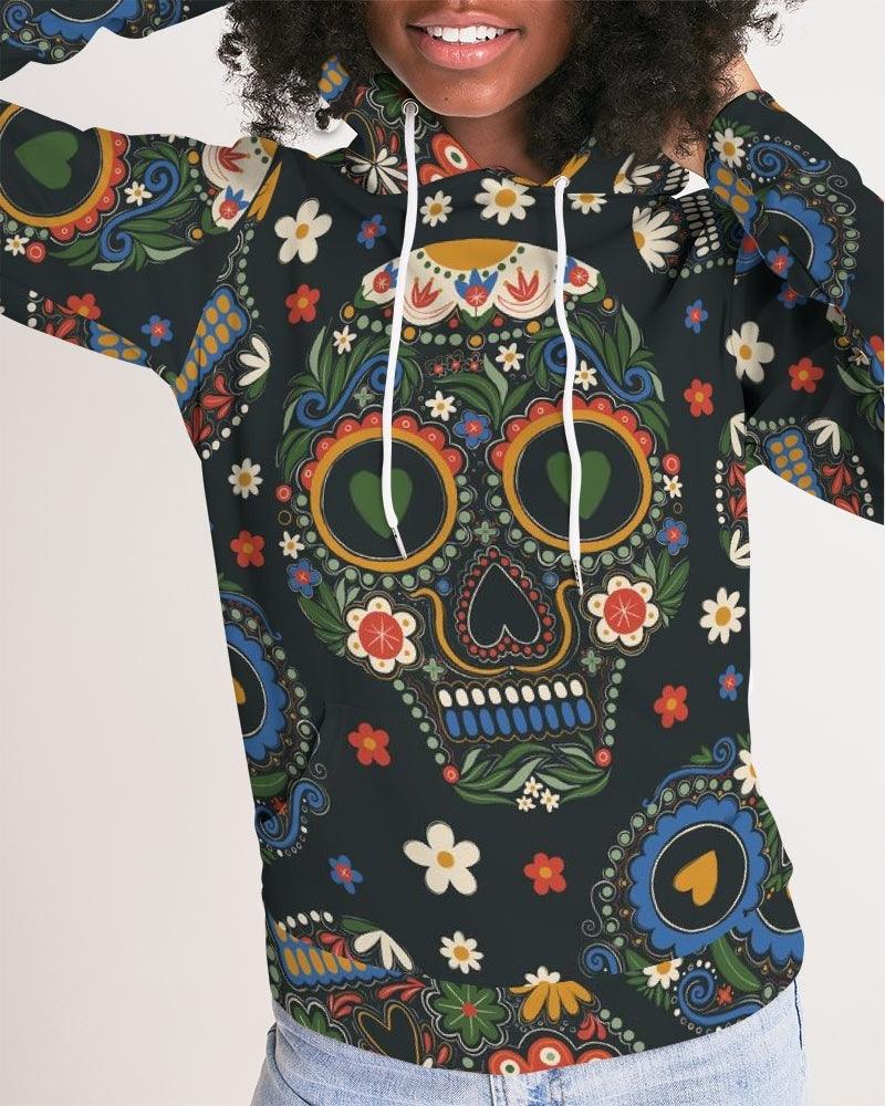 Women's Hoodie-Sugar Skulls - Premium  from Elementologie - Just $48.99! Shop now at Elementologie