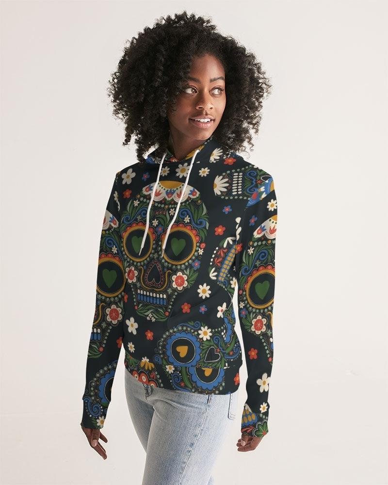 Women's Hoodie-Sugar Skulls - Premium  from Elementologie - Just $48.99! Shop now at Elementologie