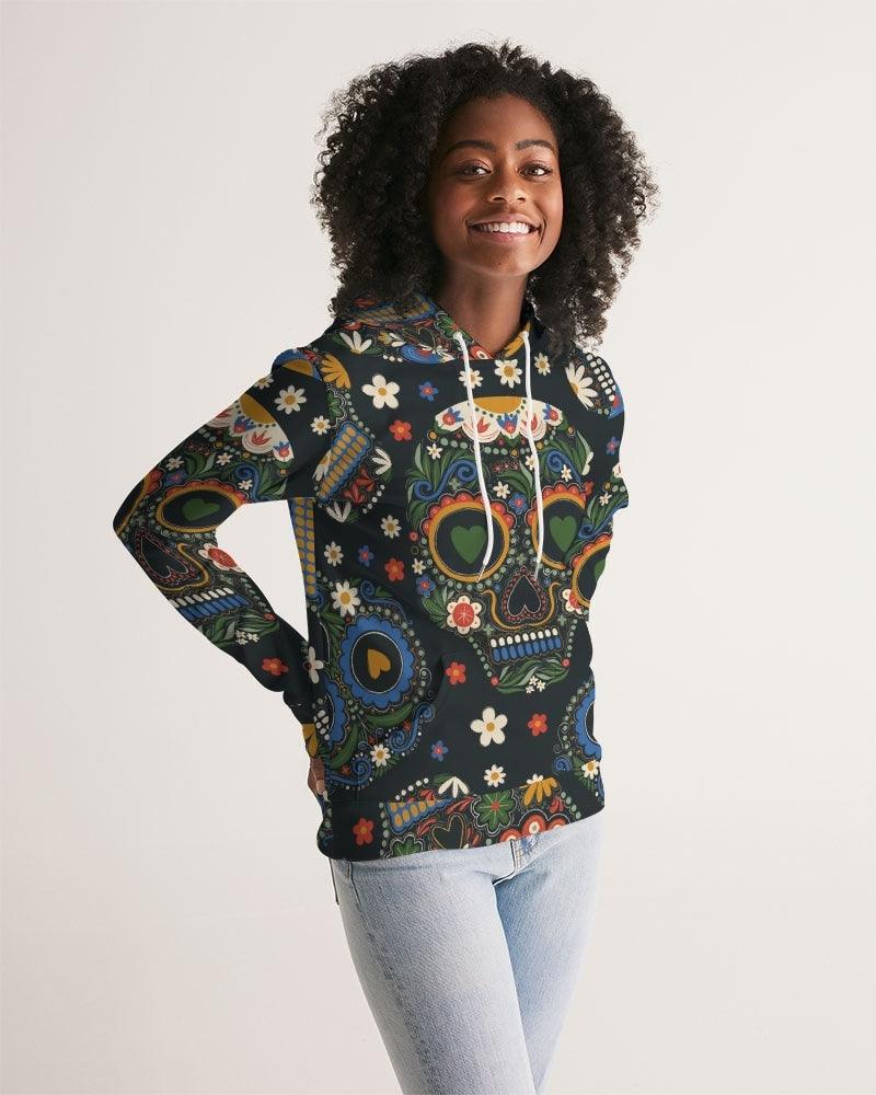 Women's Hoodie-Sugar Skulls - Premium  from Elementologie - Just $48.99! Shop now at Elementologie