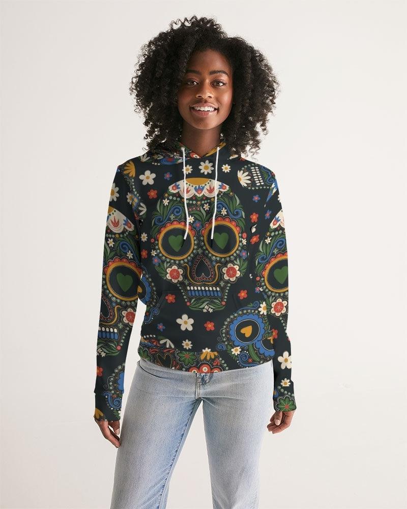 Women's Hoodie-Sugar Skulls - Premium  from Elementologie - Just $48.99! Shop now at Elementologie