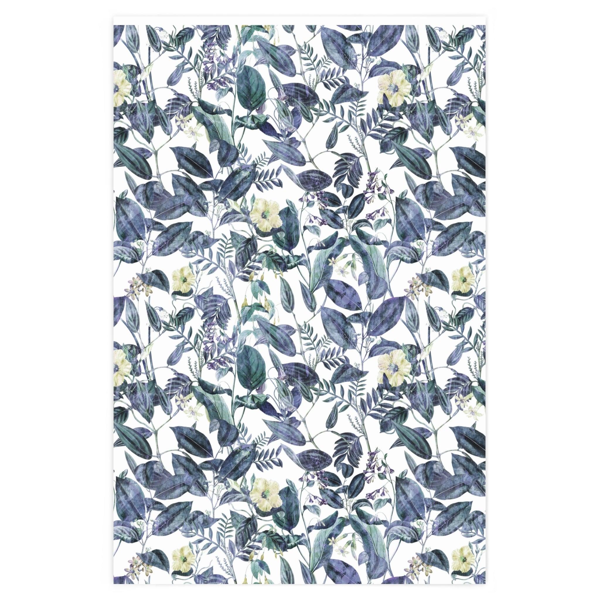 Wrapping Paper -Blue Hibiscus - Elementologie