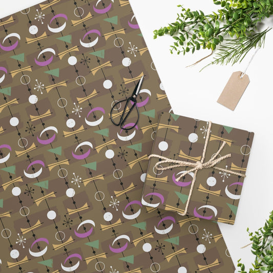 Wrapping Paper -Mid Century-Doohickey - Premium  from Elementologie - Just $11.50! Shop now at Elementologie