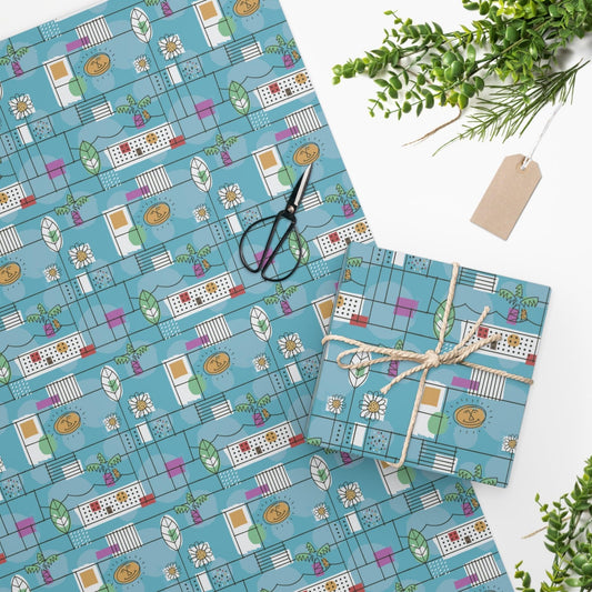 Wrapping Paper -Mid Century-Stay Fresh - Premium  from Elementologie - Just $11.50! Shop now at Elementologie