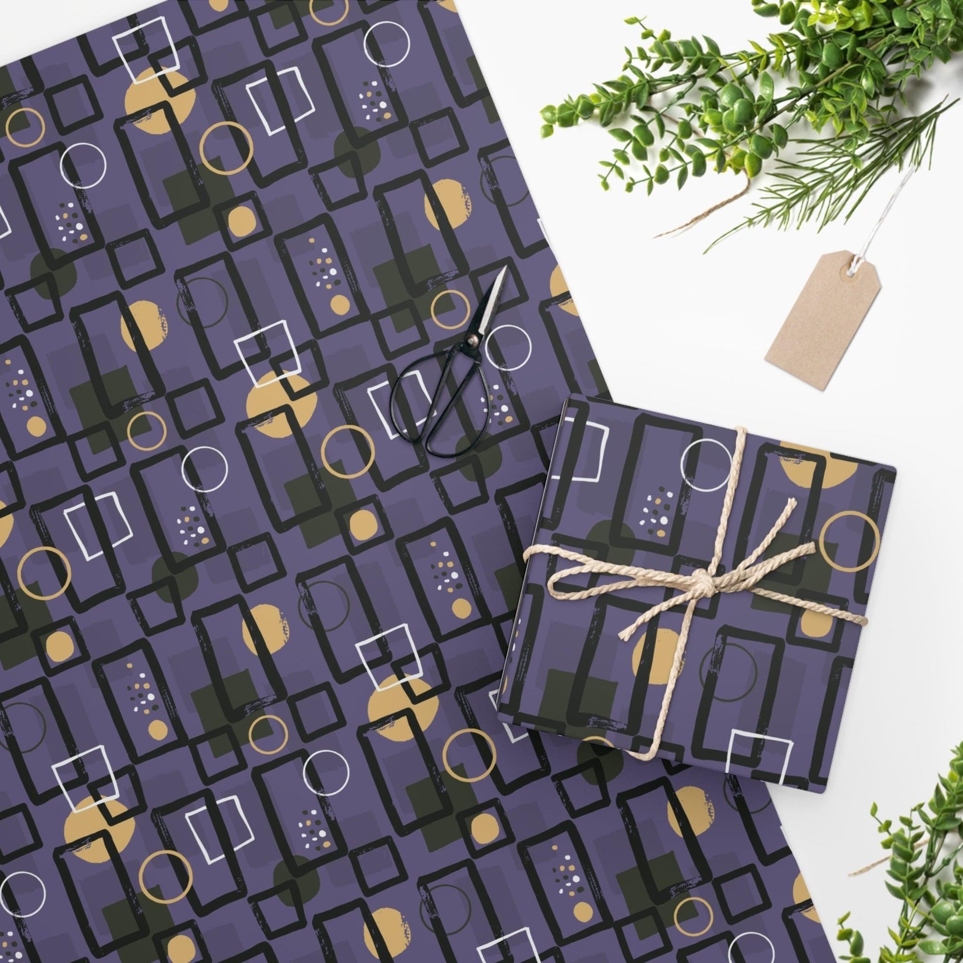 Wrapping Paper -Mid Century-Secret Agent - Premium  from Elementologie - Just $11.50! Shop now at Elementologie