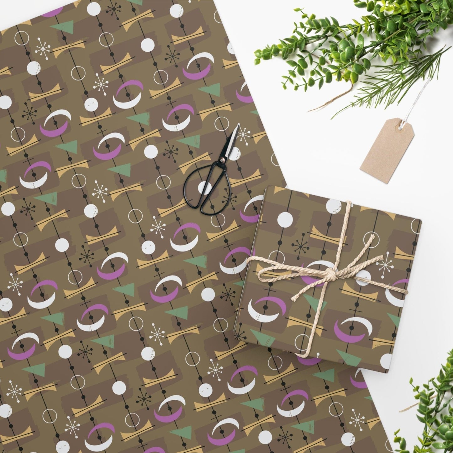 Wrapping Paper -Mid Century-Doohickey - Premium  from Elementologie - Just $11.50! Shop now at Elementologie