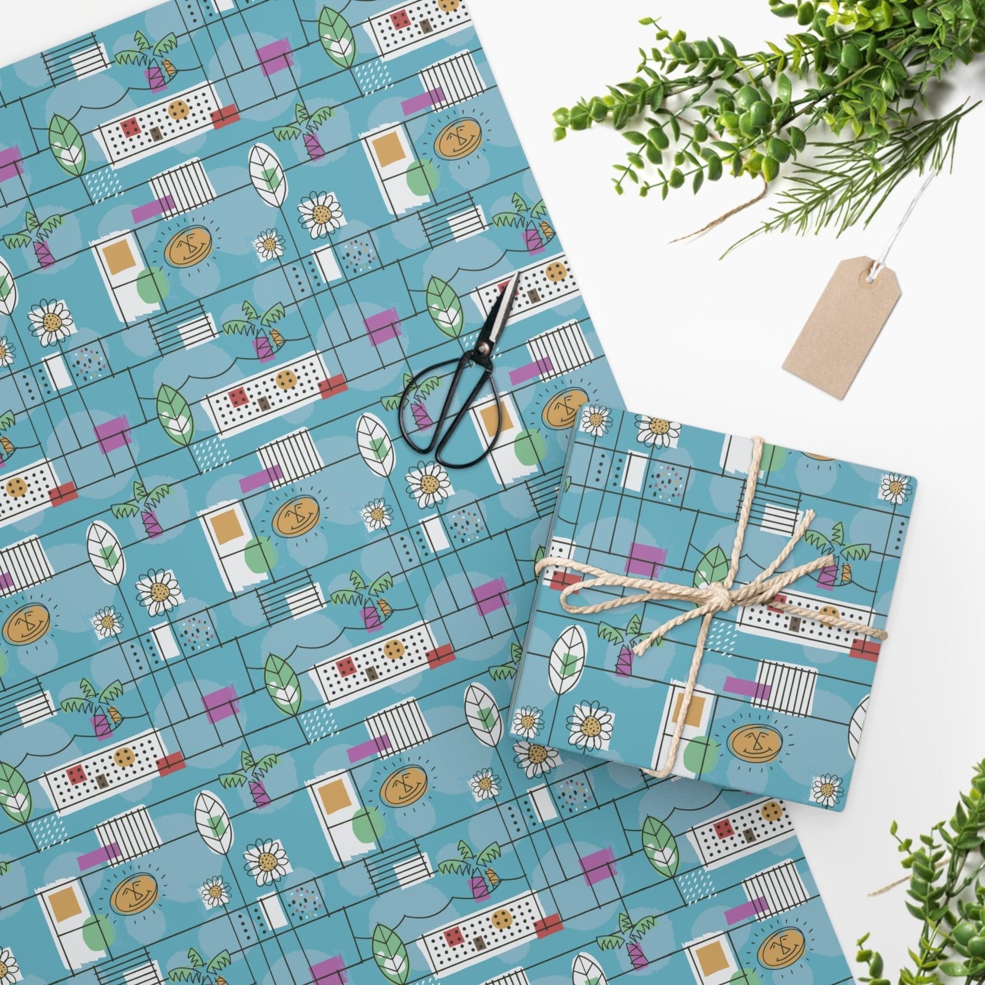 Wrapping Paper -Mid Century-Stay Fresh - Premium  from Elementologie - Just $11.50! Shop now at Elementologie