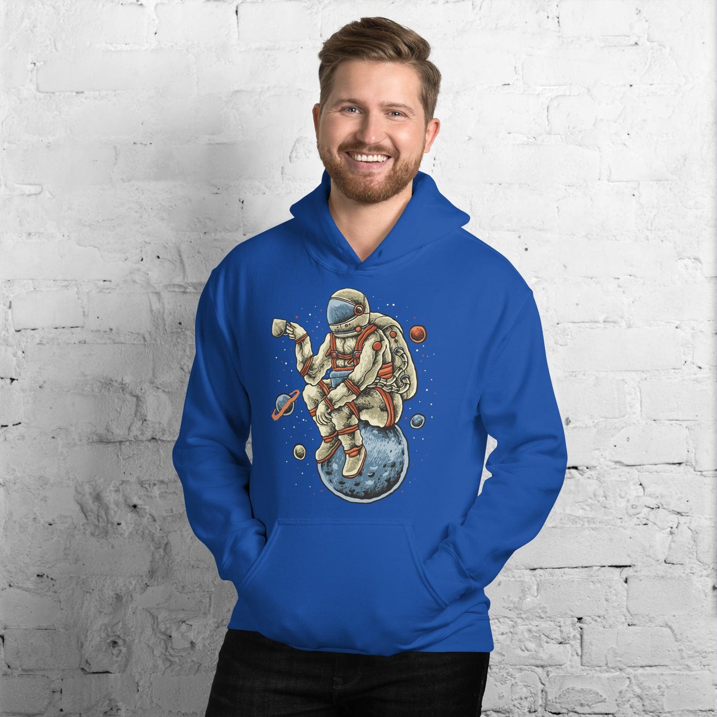 Unisex Hoodie Space Coffee - Premium  from Elementologie - Just $45.99! Shop now at Elementologie