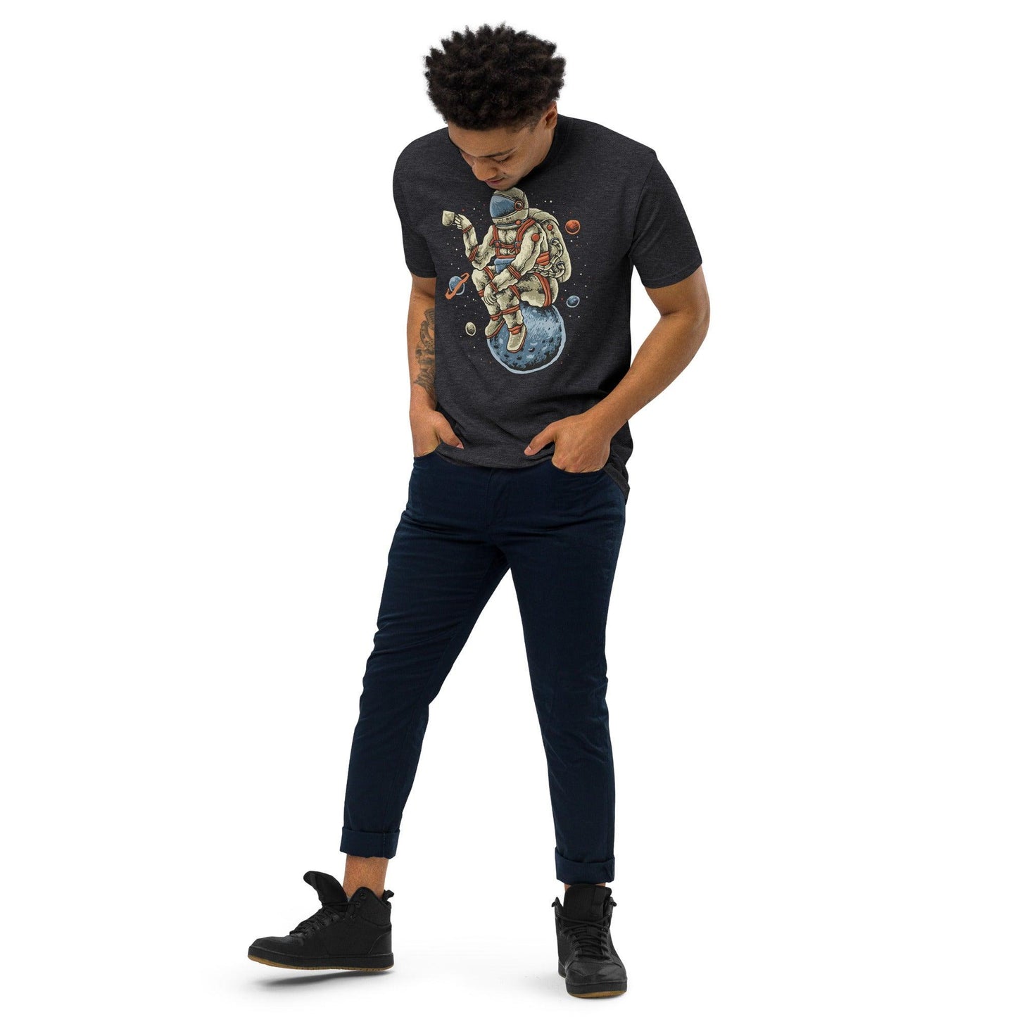 Men’s Premium Heavyweight Tee-Space Coffee - Elementologie