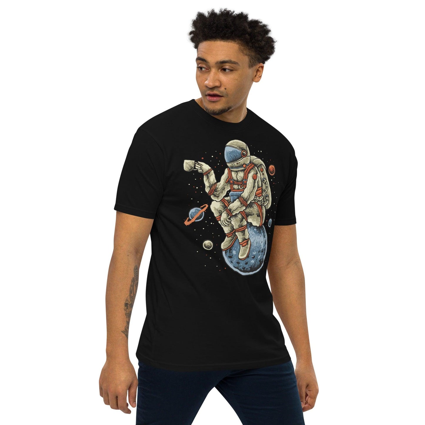 Men’s Premium Heavyweight Tee-Space Coffee - Elementologie