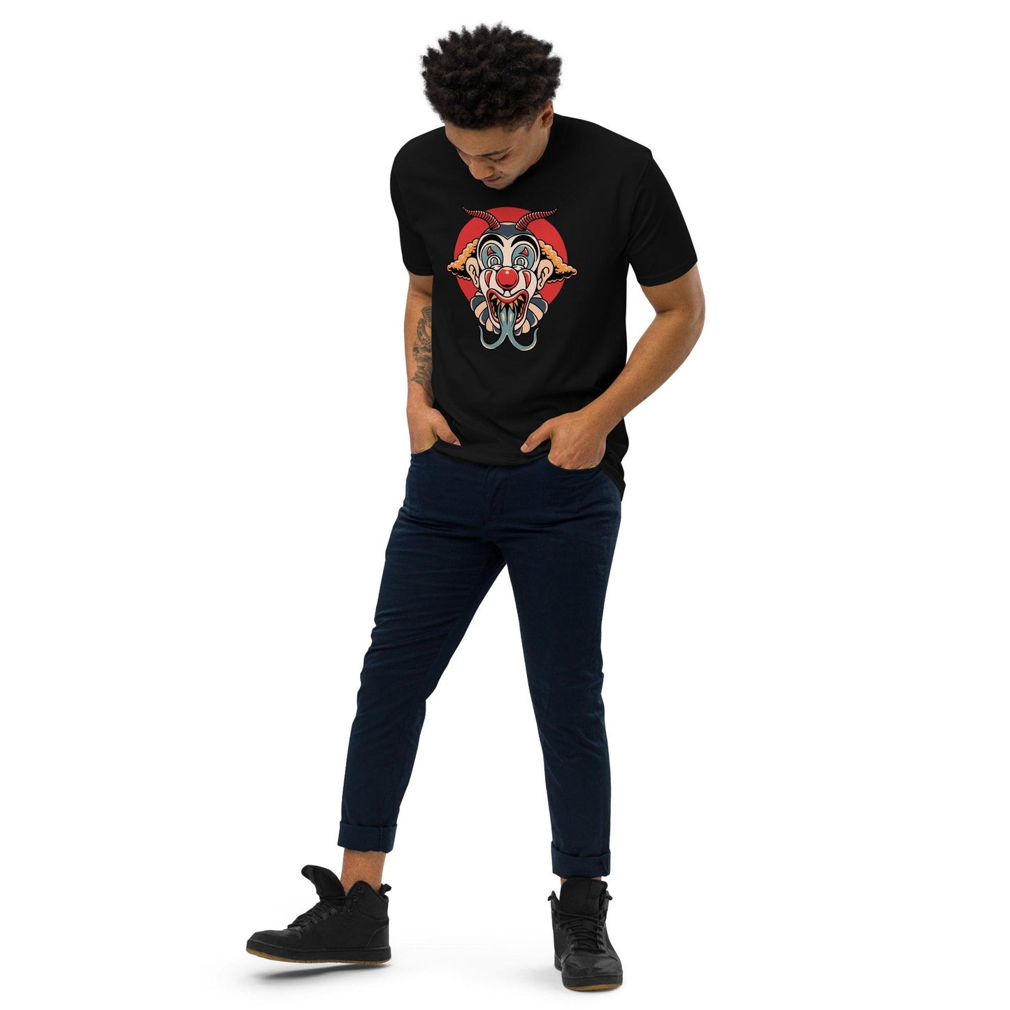 Men’s Premium Heavyweight Tee-Monster Clown - Elementologie